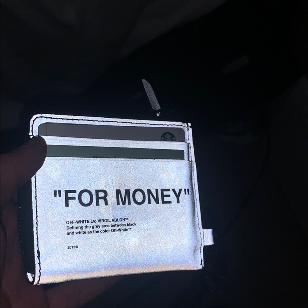 Offwhite reflective wallet - Picture 2 of 4